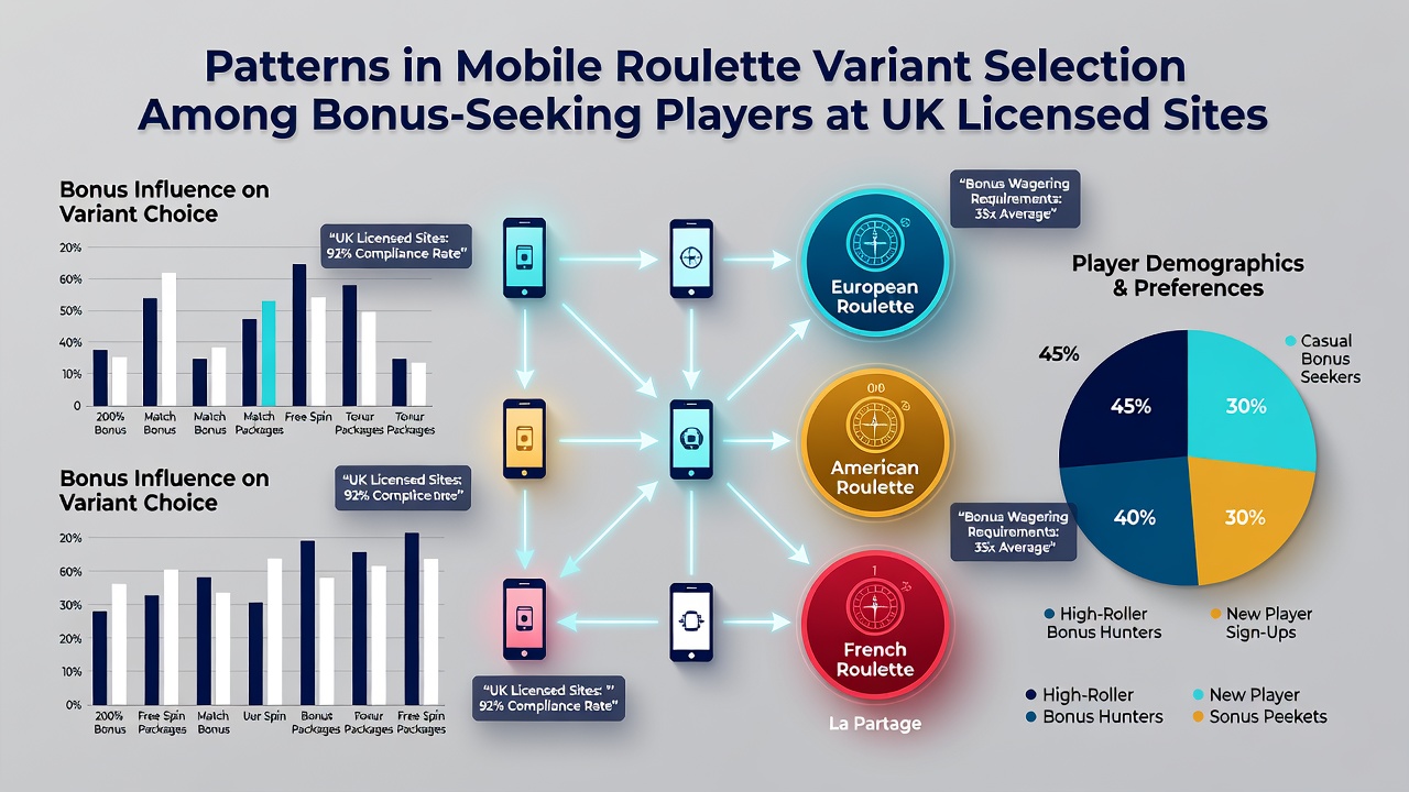 Analytics dashboard displaying roulette variant selection trends on mobile devices